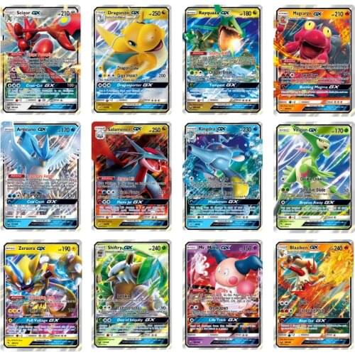 10PCS GX Pokemon Cards GX TEAM Game Battle Card hot sale high quality No Duplication