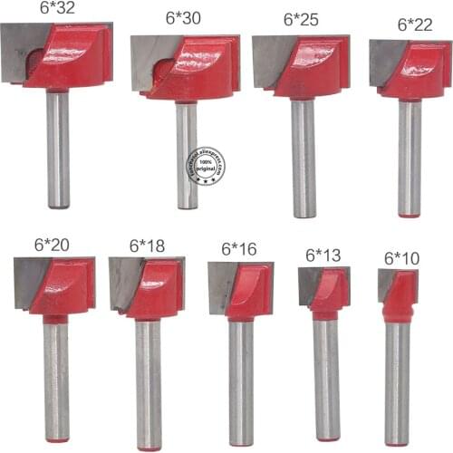 6mm Shank-9 PCS,cnc solid tungsten carbide woodworking router bit,trimmer wood milling cutter,cleaning bottom engraving end mill