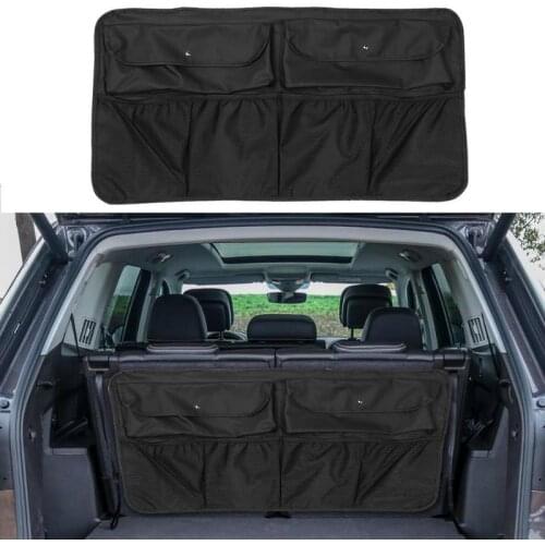 Multi Hanging Nets Pocket Car Rear Seat Back Storage Bag Trunk Organizer Auto Car Stowing Tidying Interior Accessories Supplies