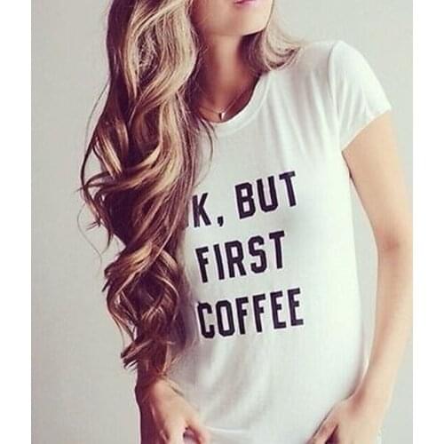 Fashion Womens Casual Blouse Letter Print Short Sleeve Shirt T Shirt Summer Tops S-XL