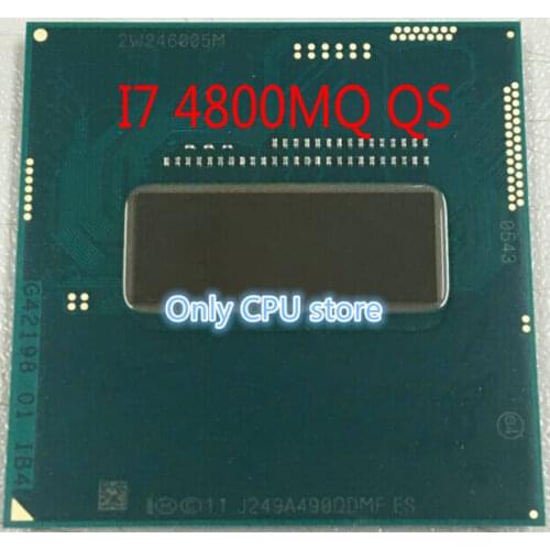 Original Intel Core I7 4800MQ QS QDMF CPU I7-4800MQ processor 2.7GHz-3.7GHz L3=6M Quad core free shipping