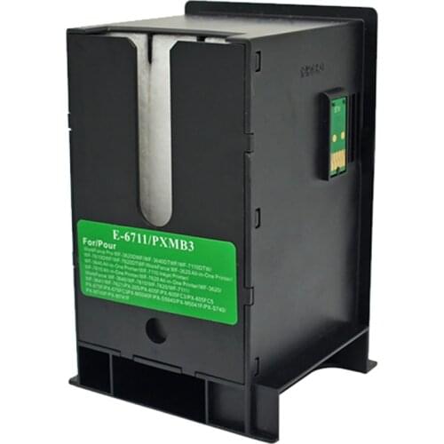 Compatible Waste Ink Container Maintenance Ink Box For Epson T6711 WorkForce WF 3010 3520 3640 4730 7110 7210 7510 7520