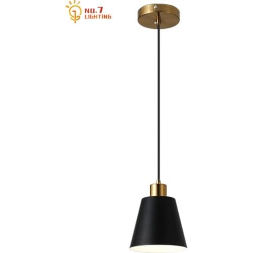 Nordic Modern Luxury Gold/black Pendant Lights Iron Art Metal Hanging Light Fixtures Bedside Restaurant Dining Room Bar Bedroom
