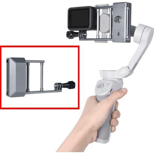 Stable Handheld Gimbal Plate Adapter for DJI OM 4 to GoPro 9 OSMO Action Camera