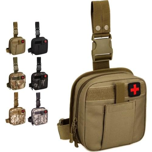Tactical Medical Kit Bag Molle Pouch First Aid Kits Outdoor Camping Emergency Army Military EDC Hunting Survival Tool Leg Pack