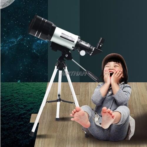 30070 Refractor Astronomical Telescope Space Observation Mirror Heaven and Earth Dual-purpose Telescope with Portable Tripod