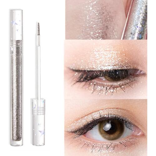 Liquid Eyeshadow Glitter For Eyes Cosmetics Eyeliner with Sparkles Shiny Shadows Professional Makeup For Women Brighten Eyelids