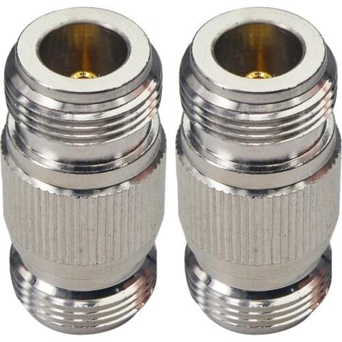 10 Pieces N Female to N Female Connector RF Coax Cable Adapter Barrel Connectors Double Female Connector Plug