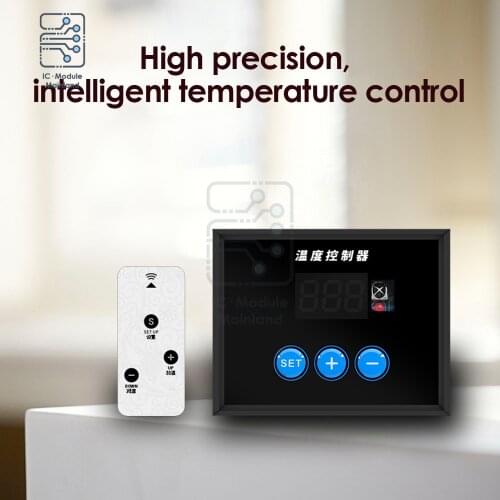 12V A10S Digital Display Smart Thermostat NTC Sensor Touch Button / Physical Button + Infrared Remote Control