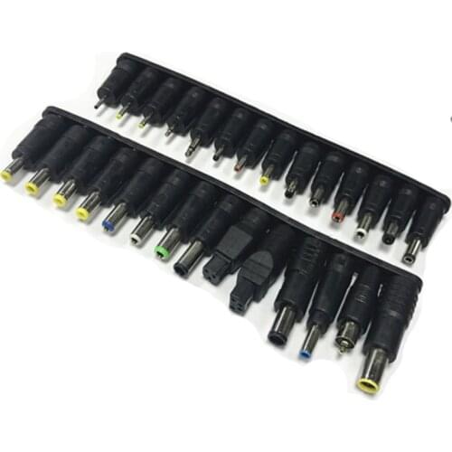 Laptop DC Power Adapter Kits 28 PCS Universal DC5.5 Adapters Power Adapter Tips Connector Power Supply Plug Jack Sets