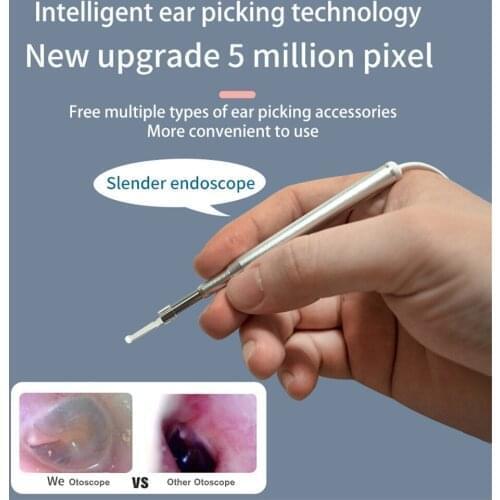 3.9MM Video Otoscope Camera Ear Inspect Earwax Camera Digital Medical Endoscope Cleaning Tool 4.3 Inch Screen HD Display