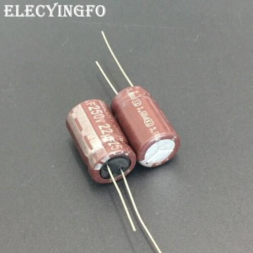 5pcs/50pcs 22uF 250V22uf JAMICON TX Series 12.5x20mm High Quality 250V22uF Aluminum Electrolytic capacitor