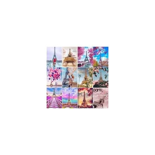 Tower Landscape Diamond Painting 5D Diy Diamond Embroidery Full Round& Square Drill Diamond Mosaic Cross Stitch Home Decor