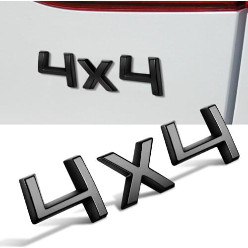 Black Trunk Sticker 4X4 Emblem Sticker For SKODA OCTAVIA SUPERB FABIA YETI RAPID KODIAQ KAMIQ SCALA Car Rear Sticker