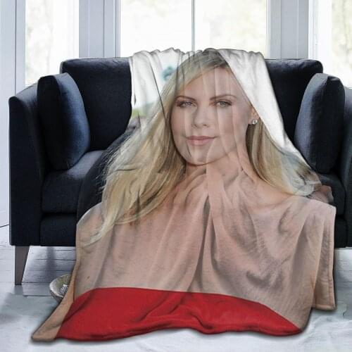 Charlize Theron bedroom decorative warm blanket 3D printing blanket air conditioner throw sheet home textile childrens gift