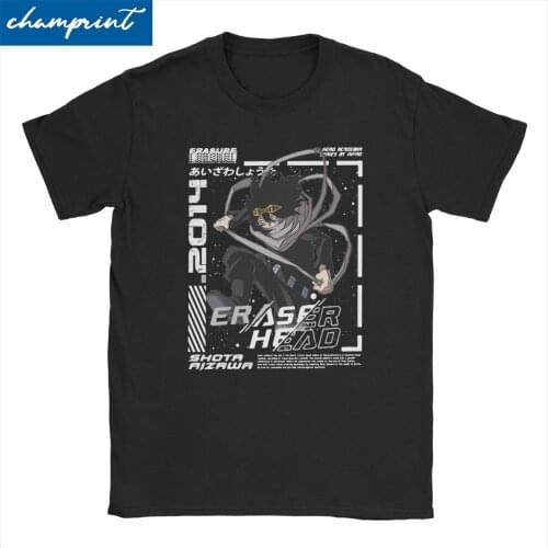 Eraser Head Aizawa Shouta My Hero Academia Aesthetic Anime T Shirts Men Womens T-Shirts Boku No Hero Academia Manga Tee Shirt