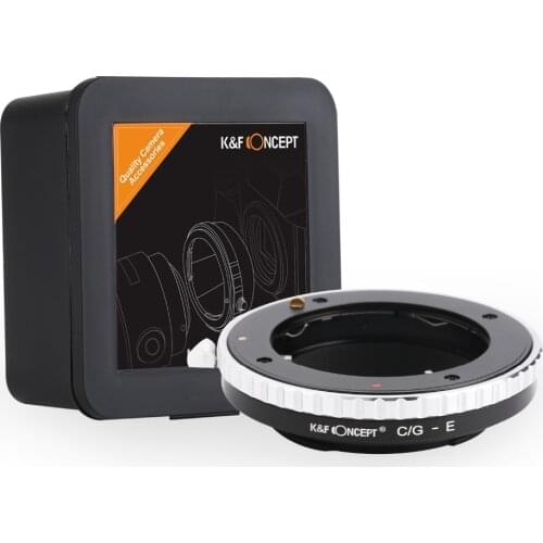 K&F CONCEPT Lens adapter Ring For Contax G Lenses to Sony E Mount Camera Adapter