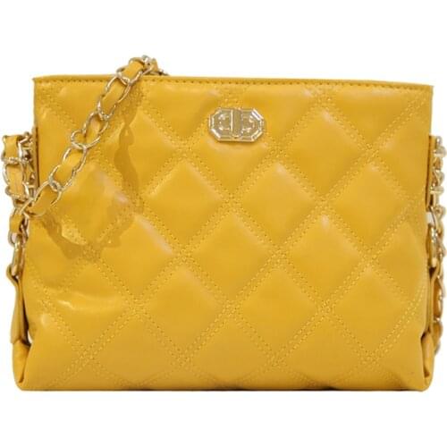 Korean Version New Ladys Lock Thread Embroidered Line Bag Fashion Chain Casual Single Shoulder Bag