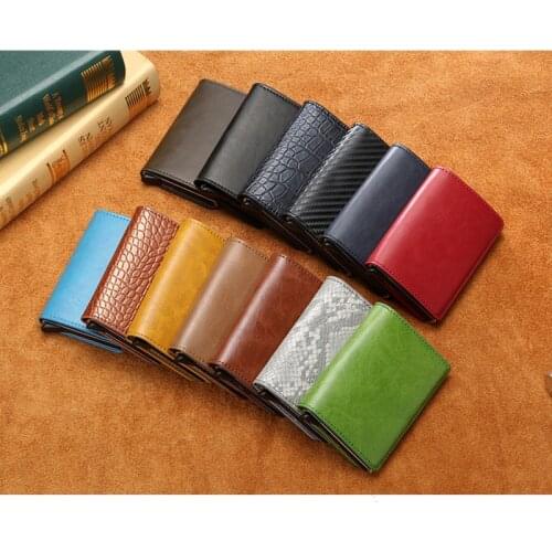 Bisi Goro Aluminum Slim Metal Card ID Holder 2020 Blocking Wallet RFID Credit Card Holder Card Holder Dropshipping 13 colors