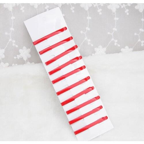 Anime Red Hairpins Flat Style Hair Clips Headwear for Girl Women Party