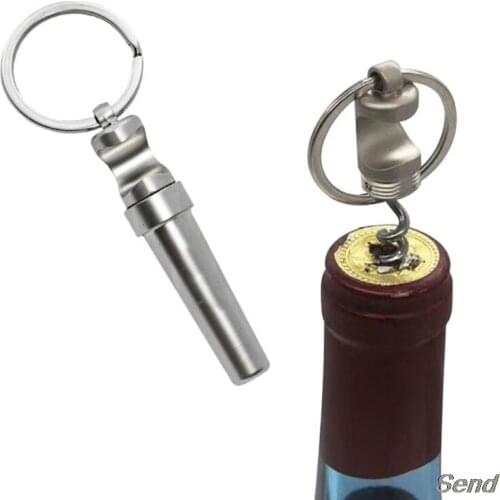 Multifunctional Zinc Alloy 3 In 1 Bottle Opener Keychain Outdoor Portable Mini Wine Beer Can Opener Keychain Jewelry
