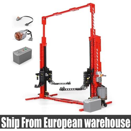 MOULD KING 13053 The APP RC Motorized Car Lift Model Assembly High-Tech Car Parts Accessoires Building Blocks Bricks Kids Toys