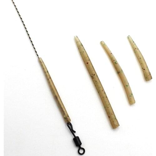 20PCS Carp Fishing Accessories Anti Tangle Sleeves Line Aligner Hook Sleeve for Carp Fishing Rig Hair Ronnie Rig Terminal Tackle