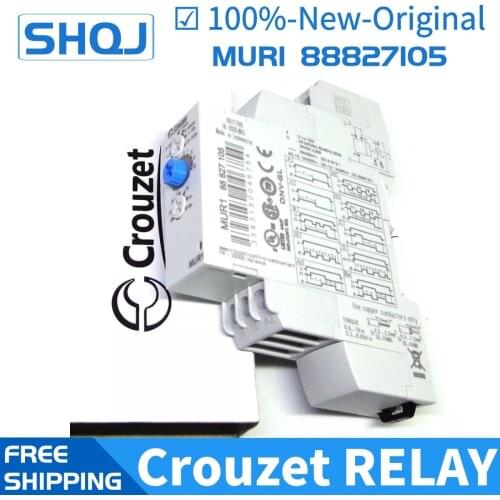 CROUZET TIME RELAY MUR1 88827105 24VDC 24-240VAC Brand new and original relay
