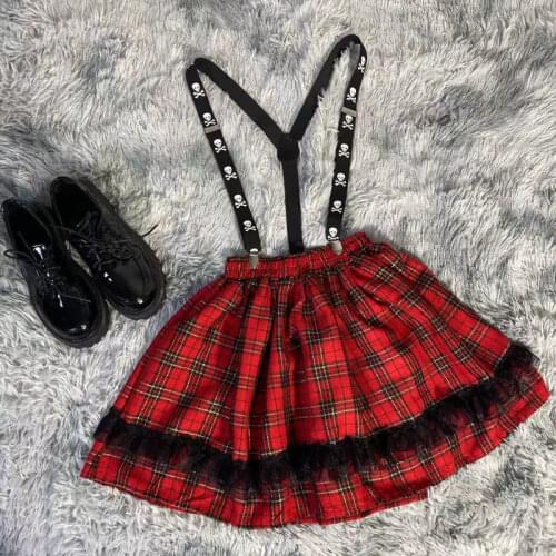 Unisex Y Back Elastic Leather 3 Clips Punk Braces Men Cool Basic Star Heart Rock Streetwear Women Skull Black Gothic Suspenders