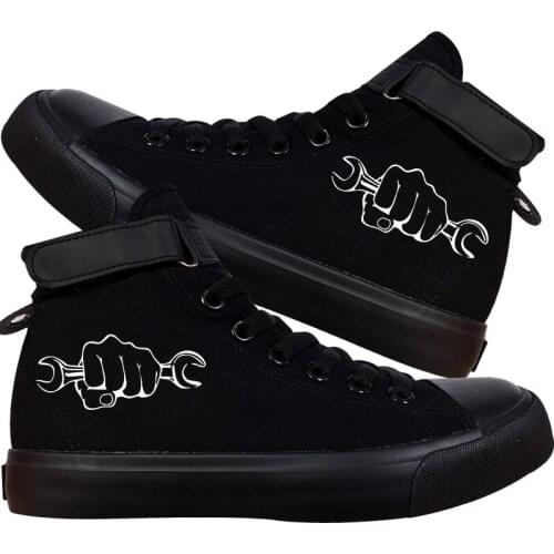 Unisex Anime Wrench Casual Canvas Shoes plimsolls Flats duck shoes Sneakers