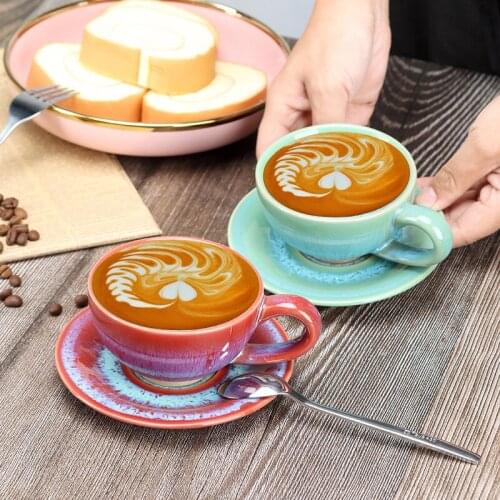 RHE 150ml 195ml Japanese Style Teacup Water Cup Stoneware Ceramic Hand-painted Kungfu Teacup Cuisine Drinkware