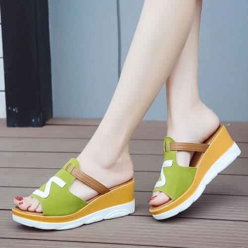Summer Thick-soled High-heeled Womens Sandals Platform Fashion Women Wedges Sandals Rubber Female Casual Sandals
