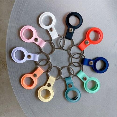 Silicone Case for Apple Airtag Cases Protective Sleeve Locator Tracker Anti-lost Keychain Protection Cover For Airtags Track