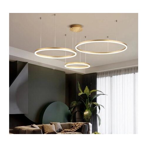 Modern Ring Led Chandeliers Living Room Home Decor Hanglamp Dining Room Kitchen Pendant Lamp Foyer Polar Led Chandelier Lighting