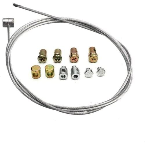 Universal Motorcycle Emergency Throttle Cable Repair Kit Solderless Nipple With Sleeve And Nut Set Fit For ALL Motorcycles