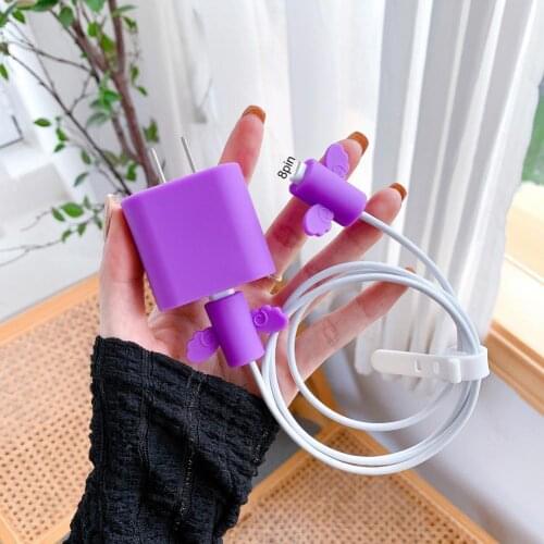 Angle Charging Cable Protector Cover for Iphone Charger Plug Charging Data Line Cable Protection Cute Usb Cable Bites Protector