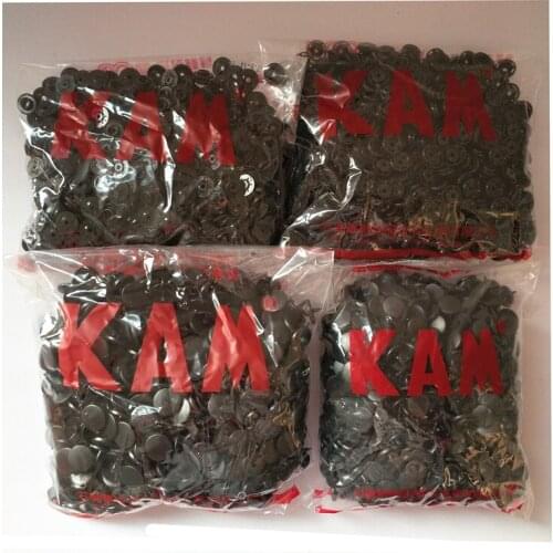 10box x 1000set /box Kam Snaps White Black T5 Size 20 Plastic Studs/Poppers/Dummy Clips