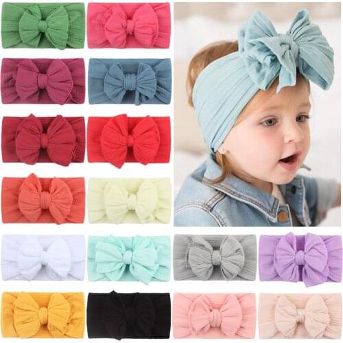 11 Pcs/lot Wholesale Comfortable 0-3 Years Old 2021 New Soft Nylon Hair Accessories European And American Elastic