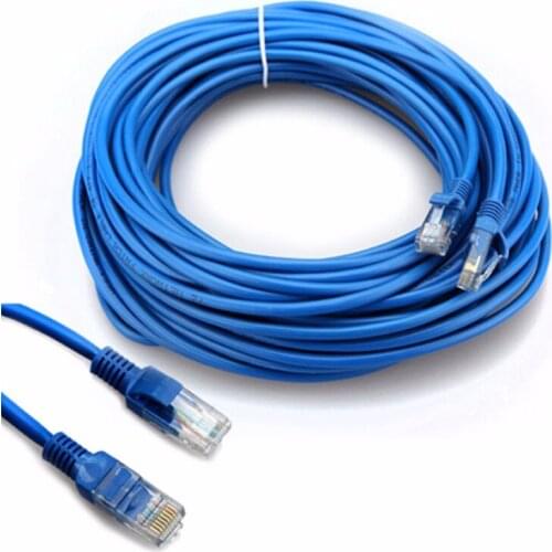 25M CAT5 CAT5E RJ-45 ETHERNET LAN NETWORK PATCH CABLE BLUE MALE CONNECTOR ADSL cable