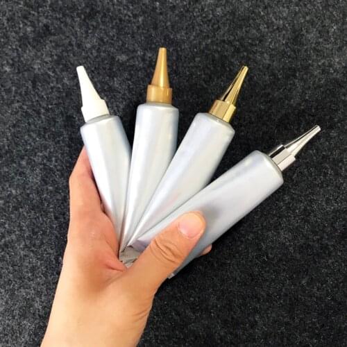 300pcs 30ml/g High Class Empty Silver Eye Cream Storage Tube, Cosmetic Soft Hose Containers,Squeeze Skin Care Cream Soft Tube