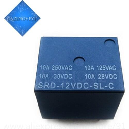 5pcs/lot SRD-12VDC-SL-C T73-12V 5 pin PCB 12V DC Power Rela In Stock