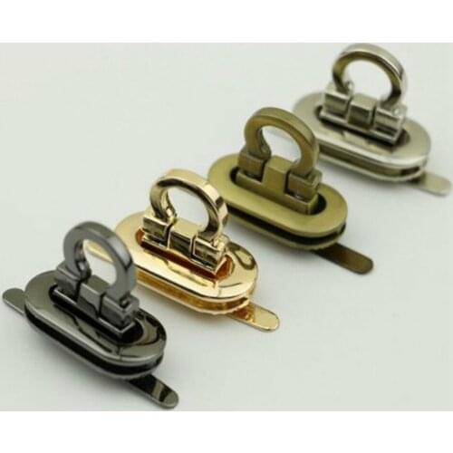 6 pcs Turn Locks Twist Lock DIY Metal Clasp Handbag Shoulder Bag Purse Bag Accessories Metal Buckle