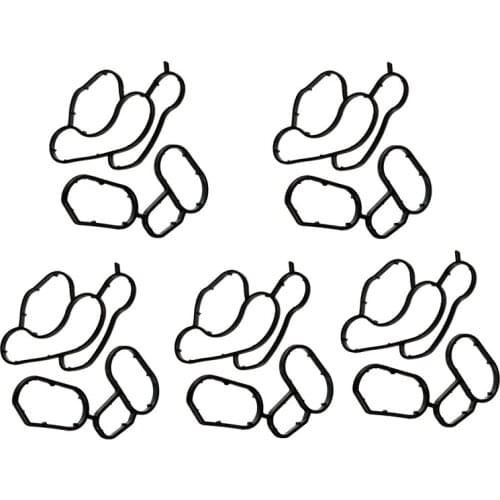 AL21 -Engine Oil Cooler Filter Housing stand Seal for BM-W E46 E90 (11427508971 11427508970 each item 5 pcs, total 10 pc)