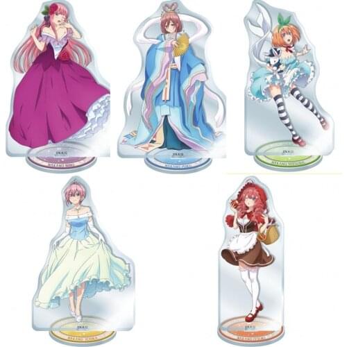 Anime Acrylic Stand Figure Display Model Plate The Quintessential Quintuplets Nakano Ichika Miku Cosplay Decor Cartoon Ornamnts