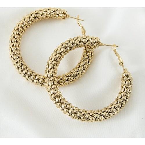 SUNNICE Big Round Earrings For Earrings Large African Pendant Gold Color Accessories Fashion Jewelry Christmas Earrings