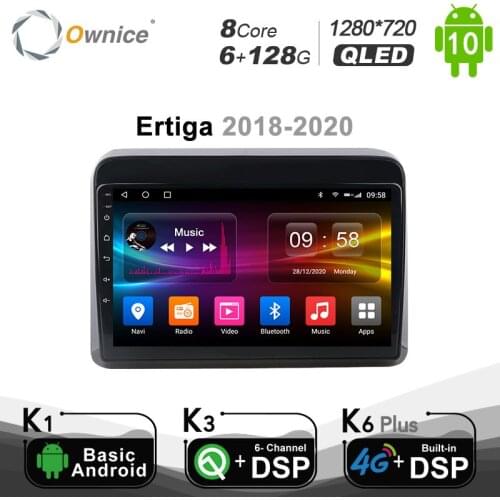 Carplay 6G+128G Android 10 Car DVD Player Autoradio For Suzuki Ertiga 2018 - 2020 4G LTE Headunit GPS DSP SPDIF navigation Radio