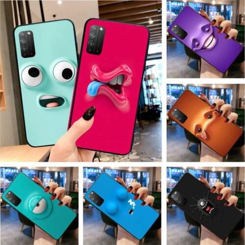 Cute Funny Face Phone Case for Huawei Honor 30 20 10 9 8 8x 8c v30 Lite view 7A pro