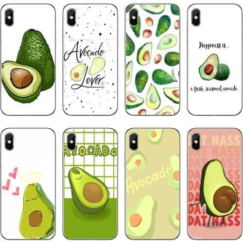 Cartoon cute avocado Accessories Case For Samsung Galaxy A70 A60 A50 A40 A30 A10 A9 A8 A6 Plus A7 A5 A3 2018 2017 2016