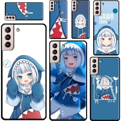 Gawr Gura Hololive Anime Phone Case For Samsung Galaxy S21 Ultra Note 20 S20 FE S8 S9 S10 Note 10 Plus S10e Coque