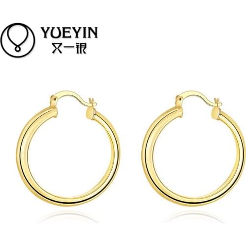 E065 Wholesale Nickle Free Antiallergic Gold color Earrings For Women New Fashion Jewelry zircon earrings brincos